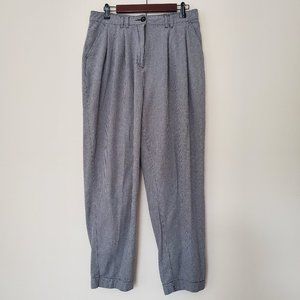 Asos Women's Size 10 Houndstooth Pleated Academia Slacks Trouser Dress Pants